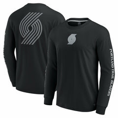 Portland Trail Blazers Elements Strive Long Sleeve T-Shirt  Black
