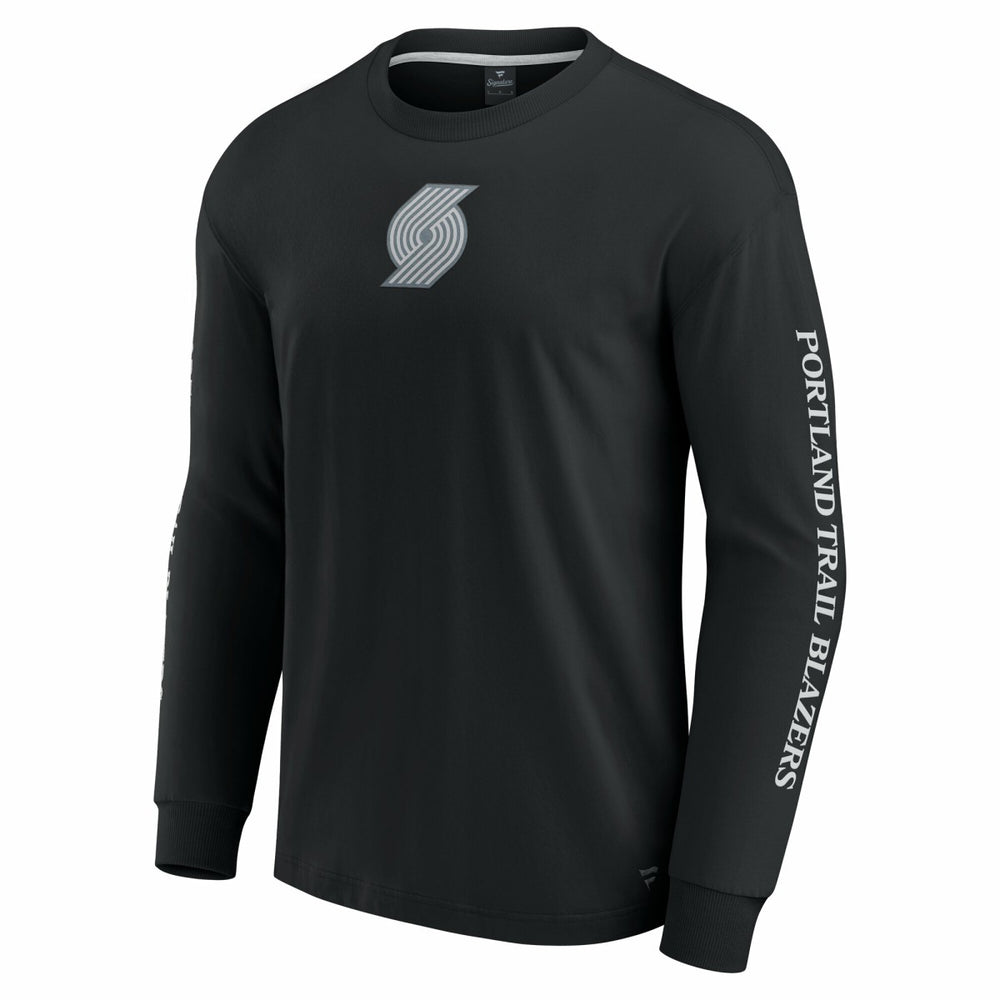 Portland Trail Blazers Elements Strive Long Sleeve T-Shirt  Black