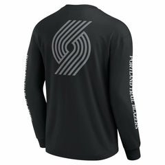 Portland Trail Blazers Elements Strive Long Sleeve T-Shirt  Black