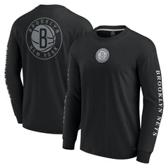 Brooklyn Nets Elements Strive Long Sleeve T-Shirt  Black