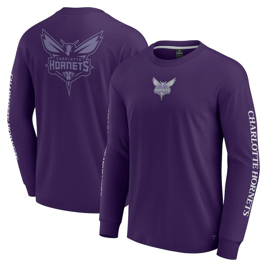 Charlotte Hornets Elements Strive Long Sleeve T-Shirt  Purple