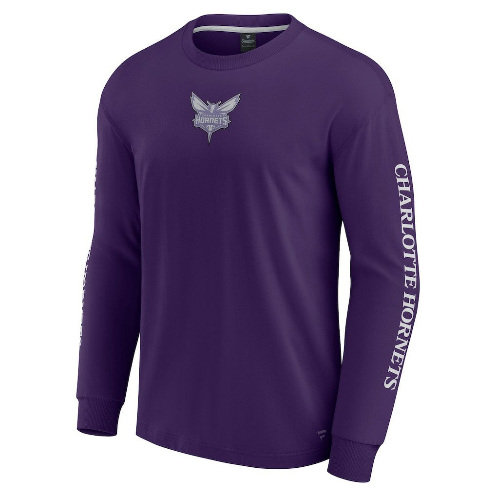 Charlotte Hornets Elements Strive Long Sleeve T-Shirt  Purple