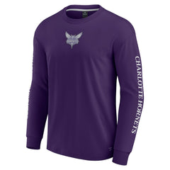 Charlotte Hornets Elements Strive Long Sleeve T-Shirt  Purple