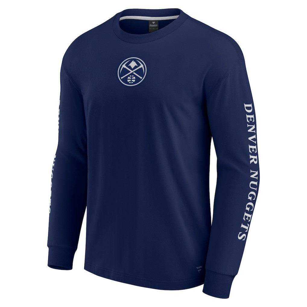 Denver Nuggets Elements Strive Long Sleeve T-Shirt  Navy