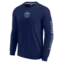 Denver Nuggets Elements Strive Long Sleeve T-Shirt  Navy