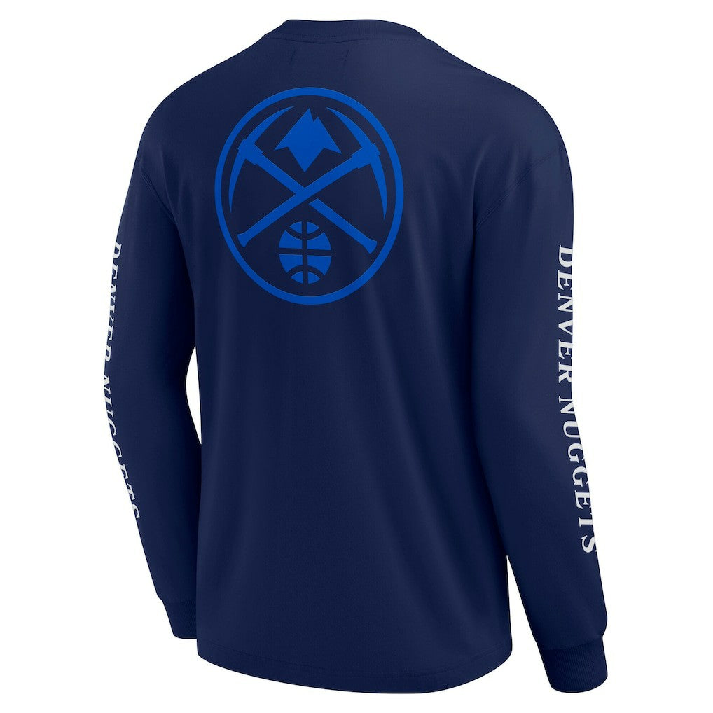 Denver Nuggets Elements Strive Long Sleeve T-Shirt  Navy