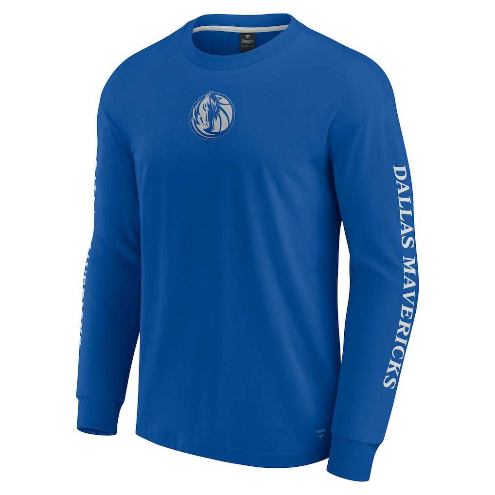 Dallas Mavericks Elements Strive Long Sleeve T-Shirt  Blue