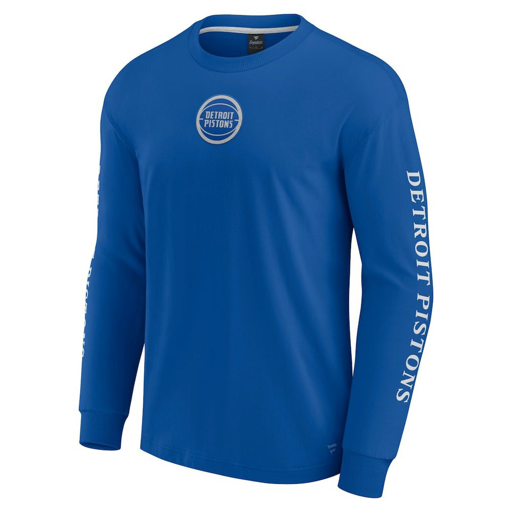 Detroit Pistons Elements Strive Long Sleeve T-Shirt  Blue
