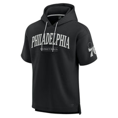 Philadelphia 76ers Elements Ready Short Sleeve Pullover Hoodie Black
