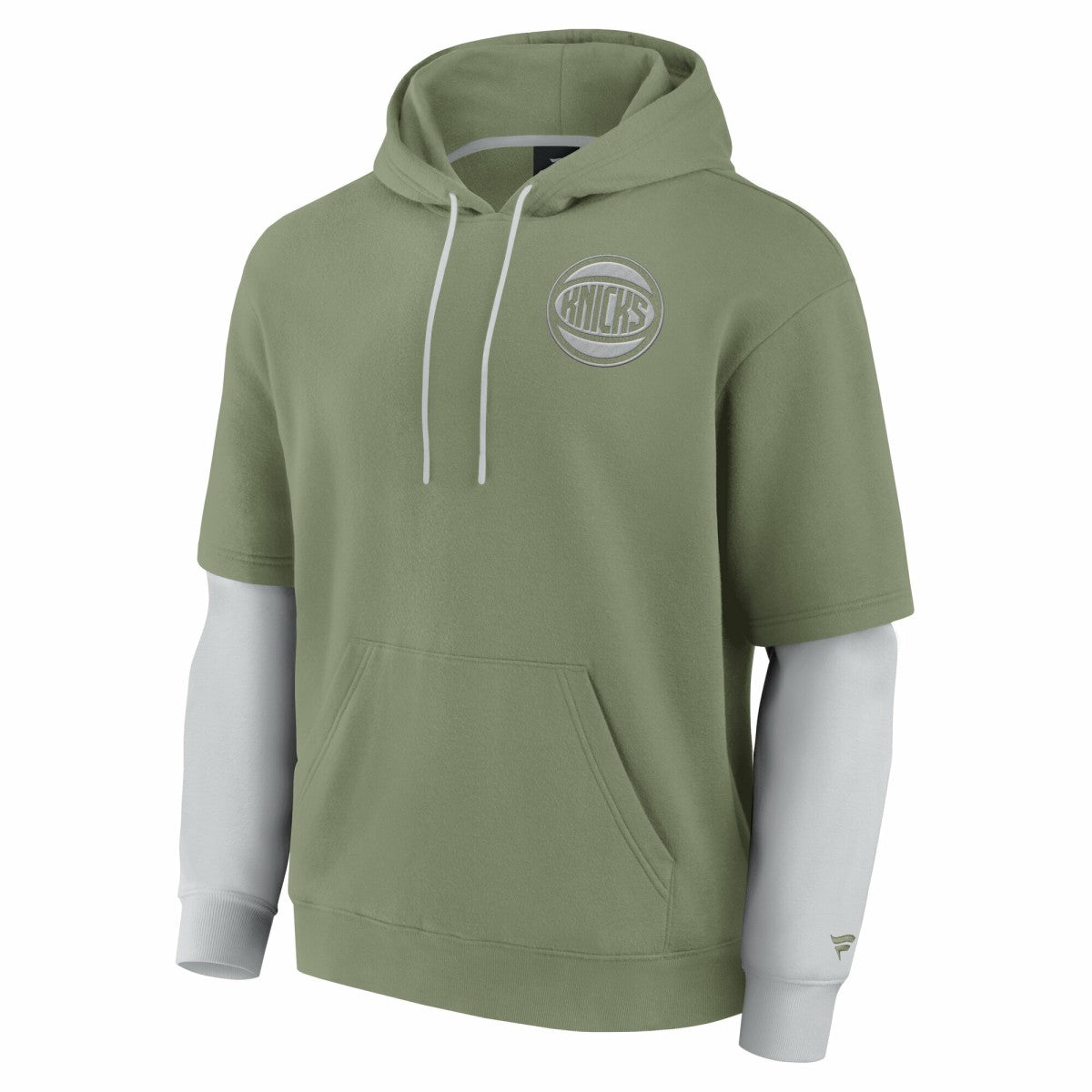 New York Knicks Elements Sleek Pullover Hoodie Olive