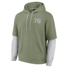 Philadelphia 76ers Elements Sleek Pullover Hoodie Olive