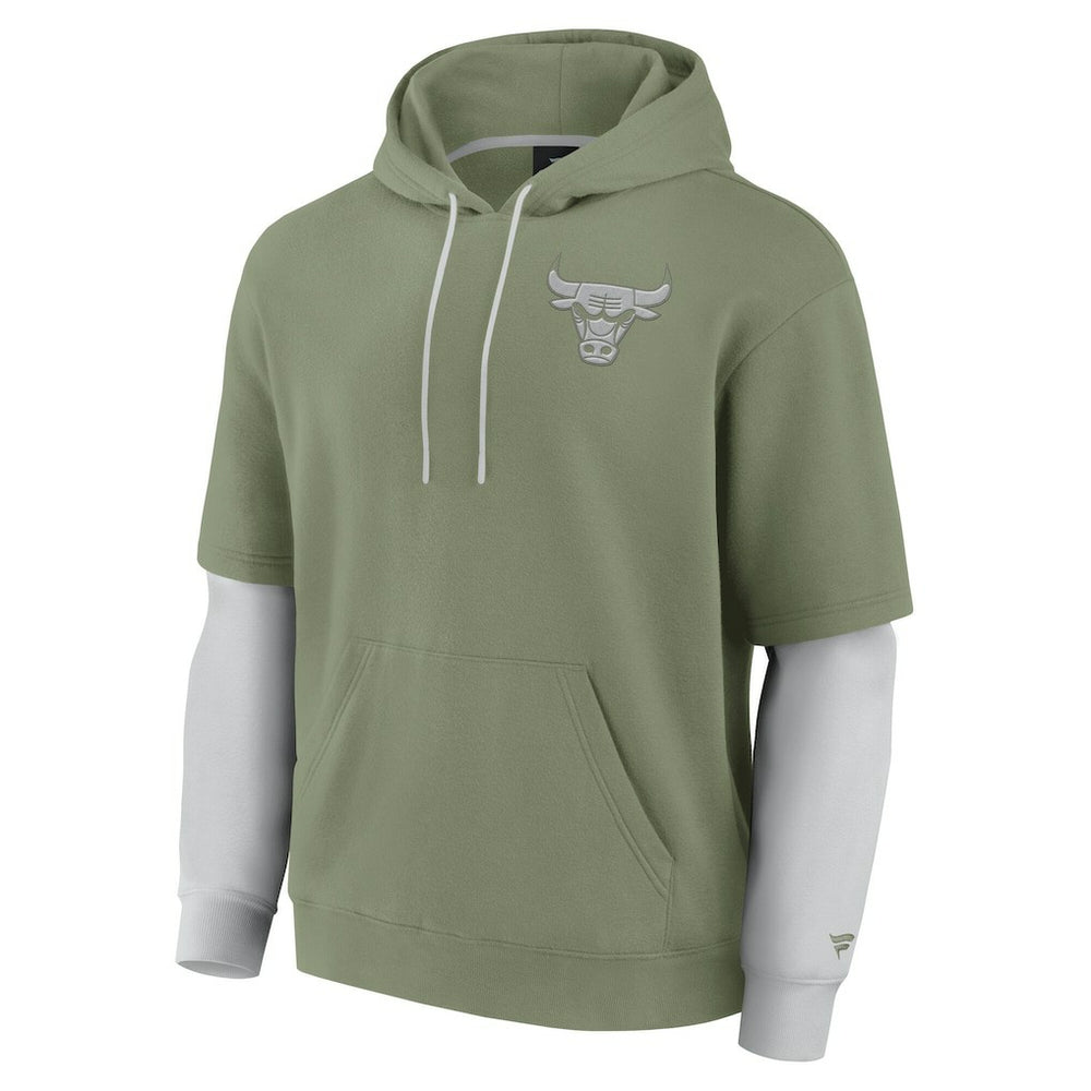 Chicago Bulls Elements Sleek Pullover Hoodie Olive