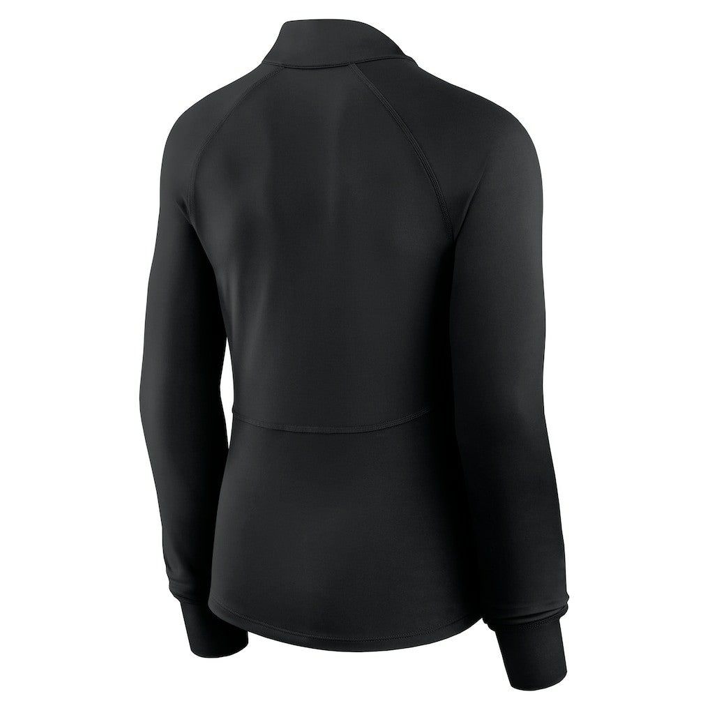 Philadelphia 76ers Women's Elements Match Raglan Quarter-Zip Top Black