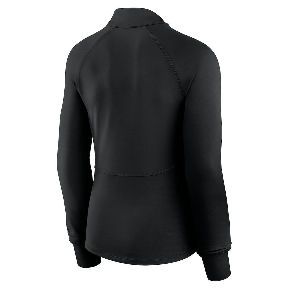 Philadelphia 76ers Women's Elements Match Raglan Quarter-Zip Top Black