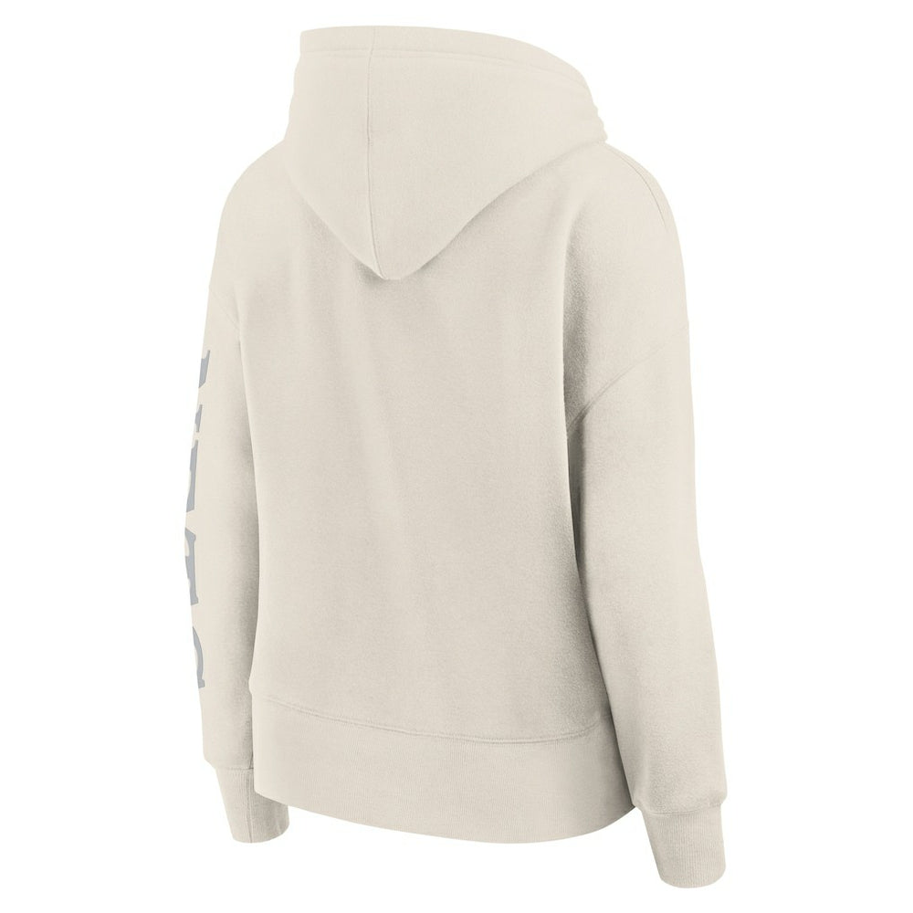 Brooklyn Nets Women's Elements Next Pullover Hoodie Cream