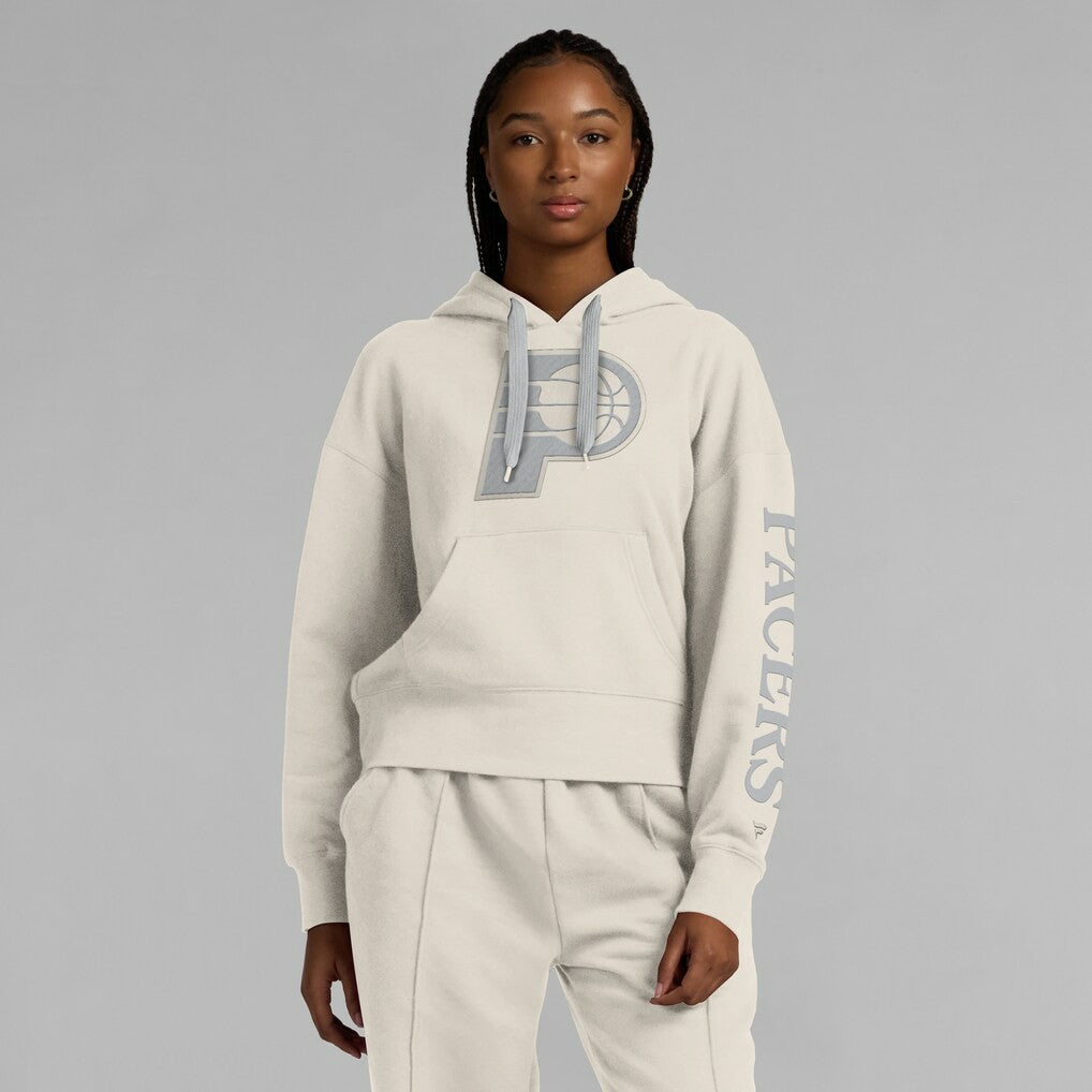 Indiana Pacers Women's Elements Next Pullover Hoodie Cream
