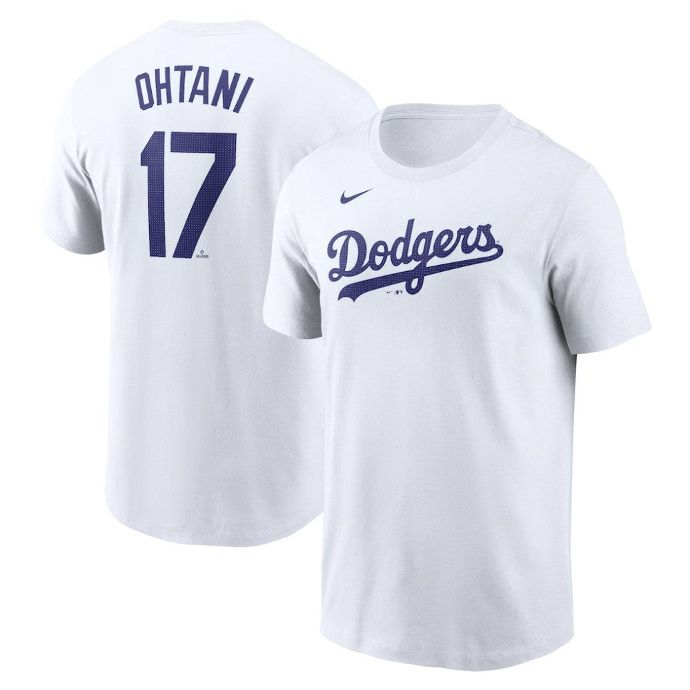 Shohei Ohtani Los Angeles Dodgers Nike 2024 Fuse Name & Number T-Shirt – White T-shirts