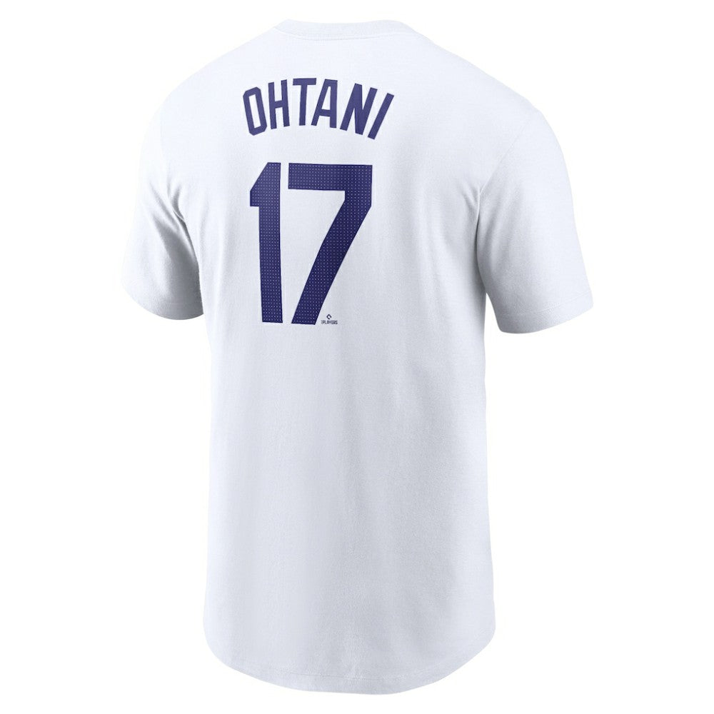 Shohei Ohtani Los Angeles Dodgers Nike 2024 Fuse Name & Number T-Shirt – White T-shirts