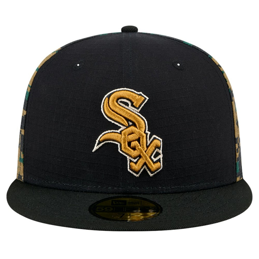 Chicago White Sox New Era Digi Camo 59FIFTY Fitted Hat - Black Hats