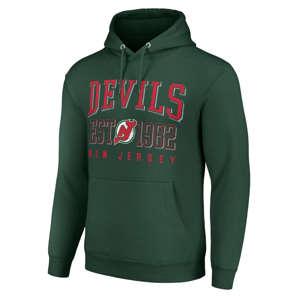 NHL New Jersey Devils Starter Retro Graphic Pullover Hoodie - Green
