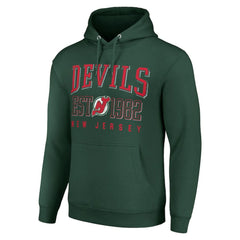 NHL New Jersey Devils Starter Retro Graphic Pullover Hoodie - Green