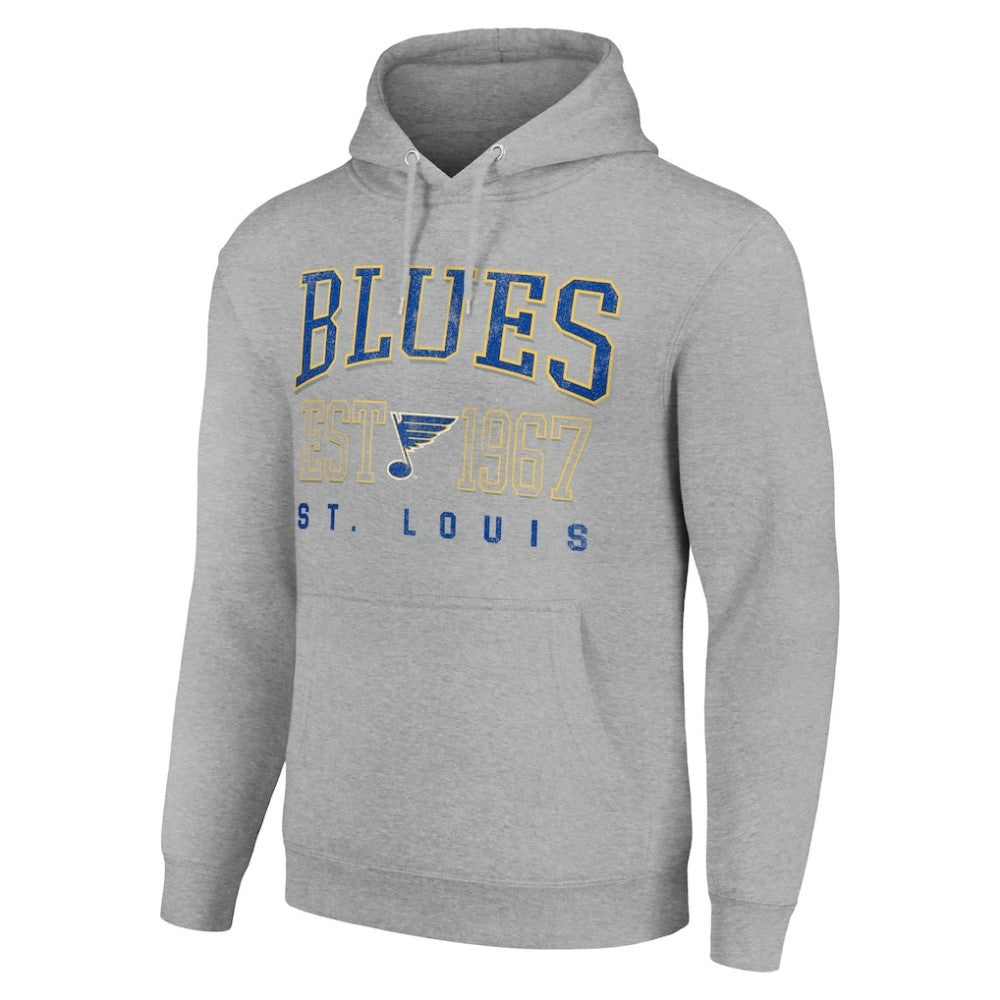NHL St. Louis Blues Starter Retro Graphic Pullover Hoodie - Heather Gray