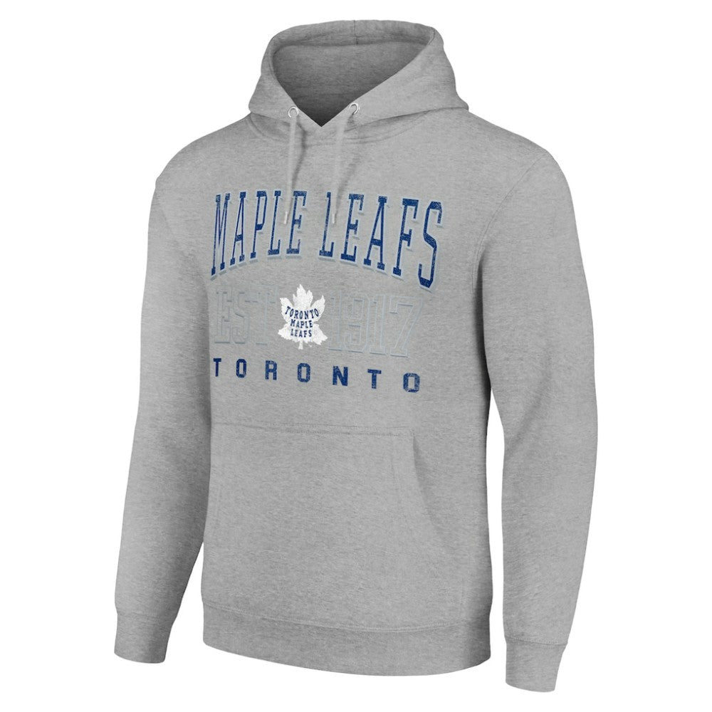 NHL Toronto Maple Leafs Starter Retro Graphic Pullover Hoodie - Heather Gray