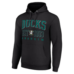 NHL Anaheim Ducks Starter Retro Graphic Pullover Hoodie - Black