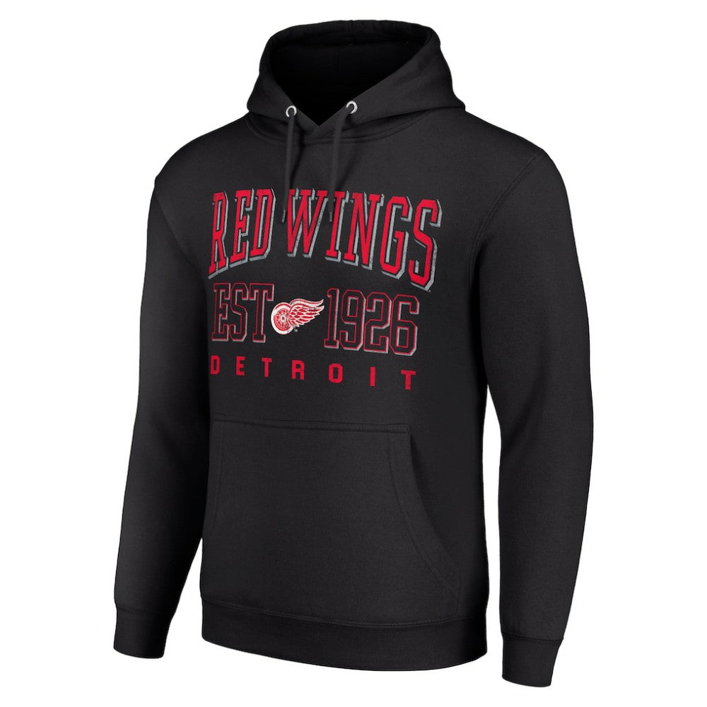 NHL Detroit Red Wings Starter Retro Graphic Pullover Hoodie - Black