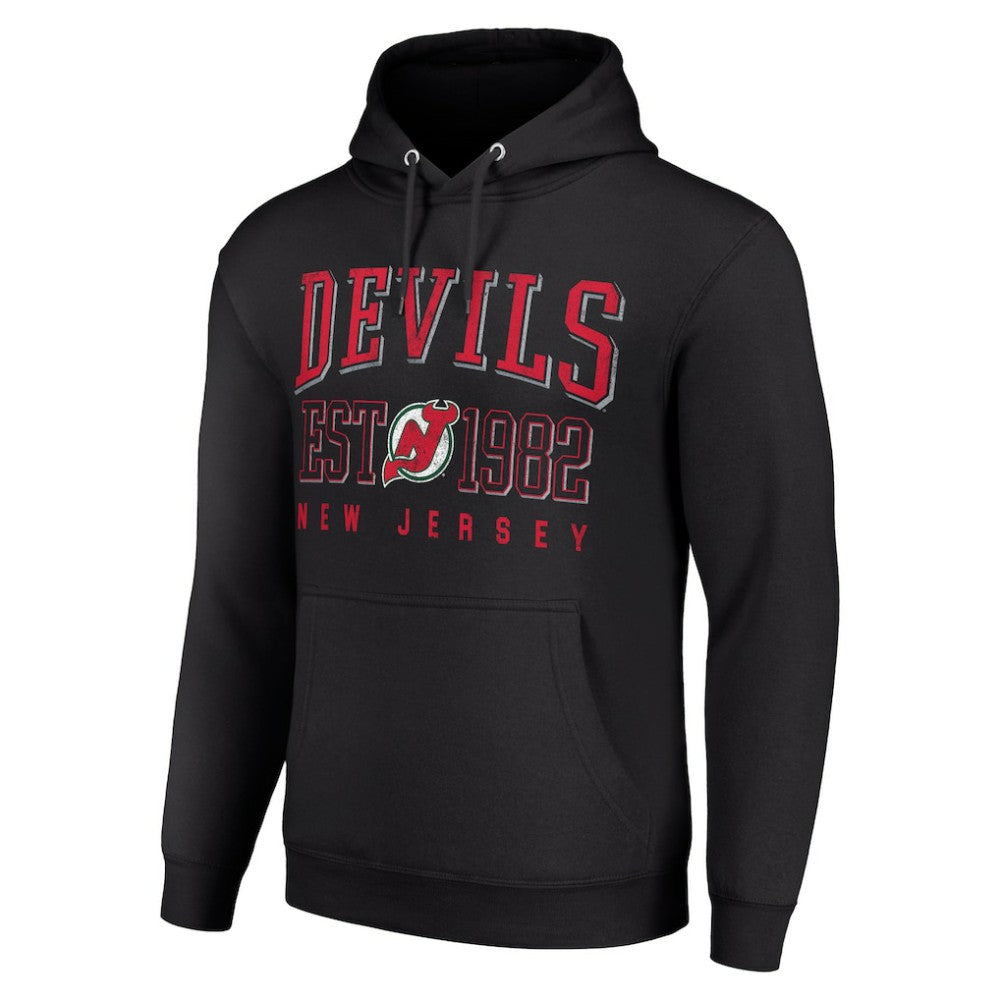 NHL New Jersey Devils Starter Retro Graphic Pullover Hoodie - Black