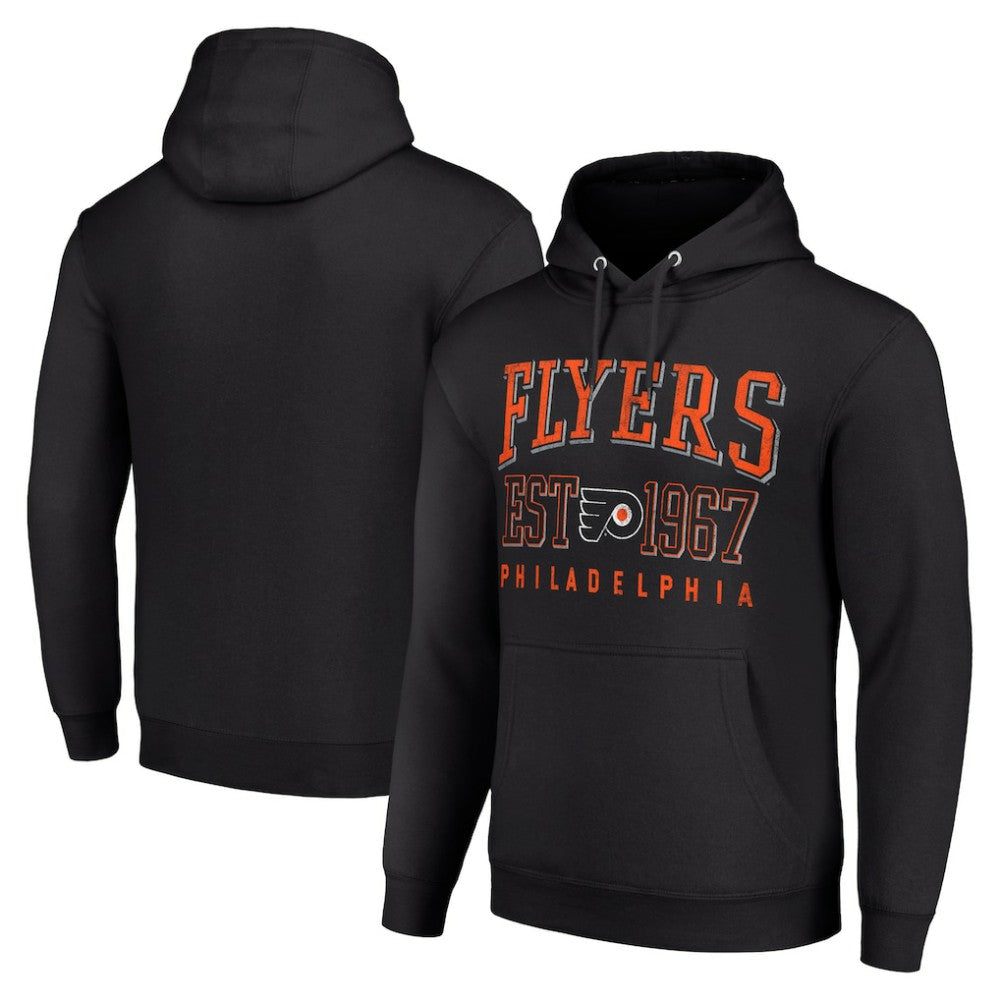 NHL Philadelphia Flyers Starter Retro Graphic Pullover Hoodie - Black