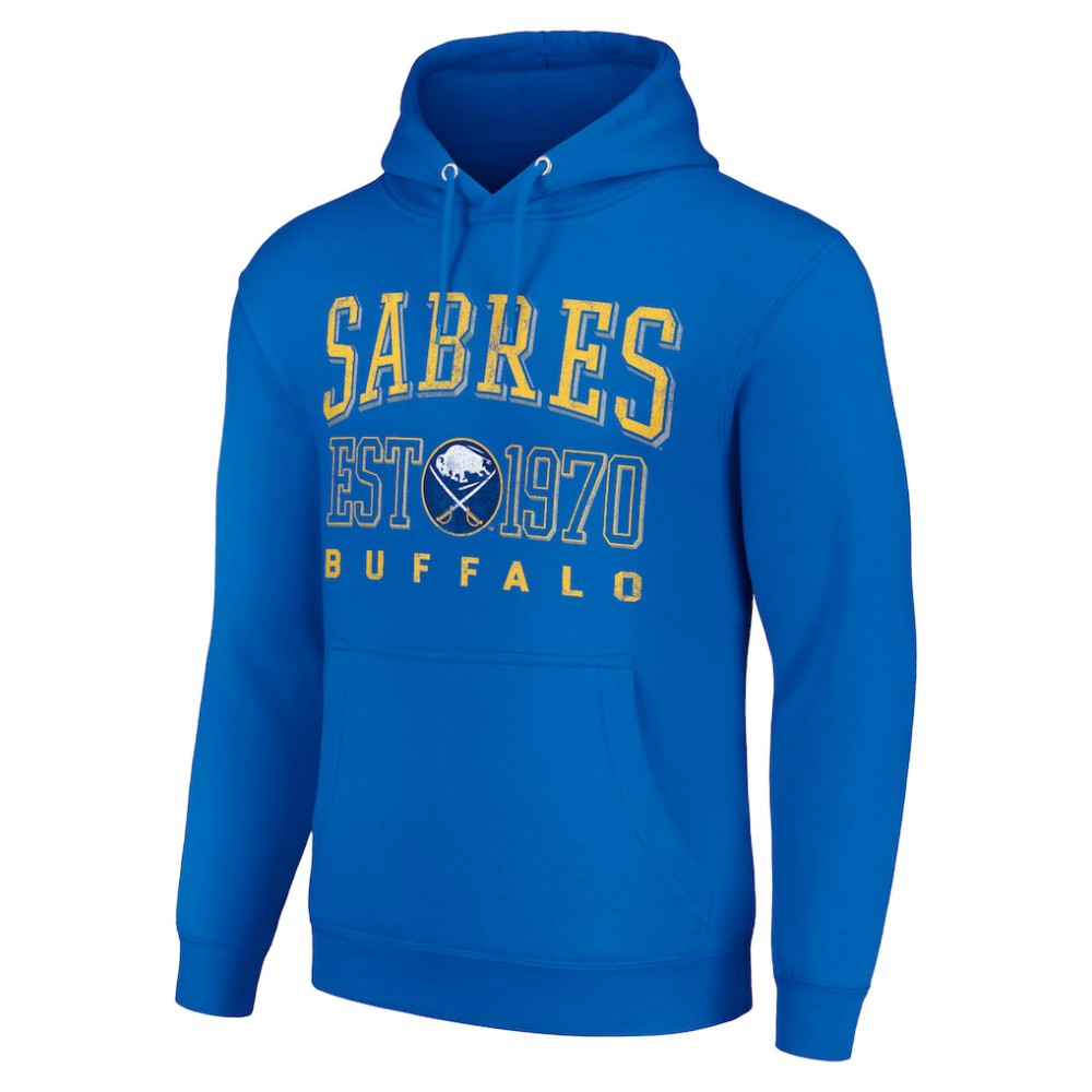 NHL Buffalo Sabres Starter Retro Graphic Pullover Hoodie - Royal