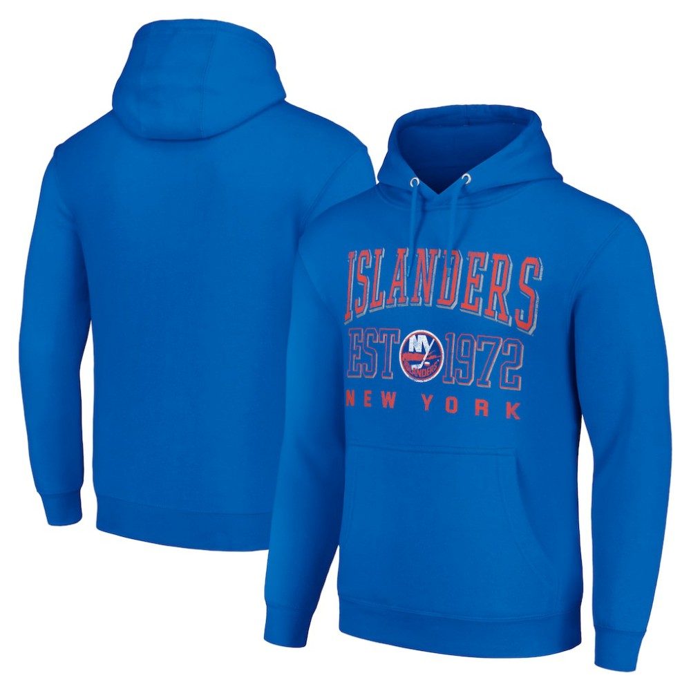 NHL New York Islanders Starter Retro Graphic Pullover Hoodie - Royal