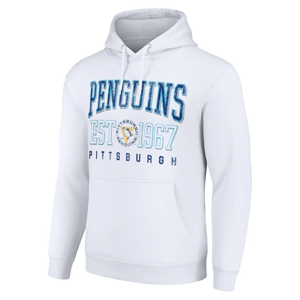 NHL Pittsburgh Penguins Starter Retro Graphic Pullover Hoodie - White