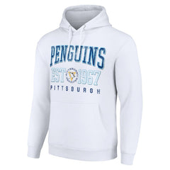 NHL Pittsburgh Penguins Starter Retro Graphic Pullover Hoodie - White