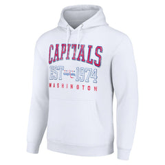 NHL Washington Capitals Starter Retro Graphic Pullover Hoodie - White