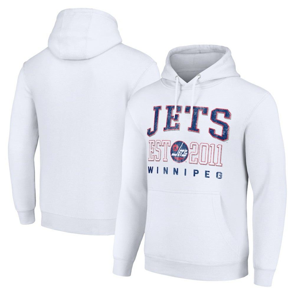 NHL Winnipeg Jets Starter Retro Graphic Pullover Hoodie - White