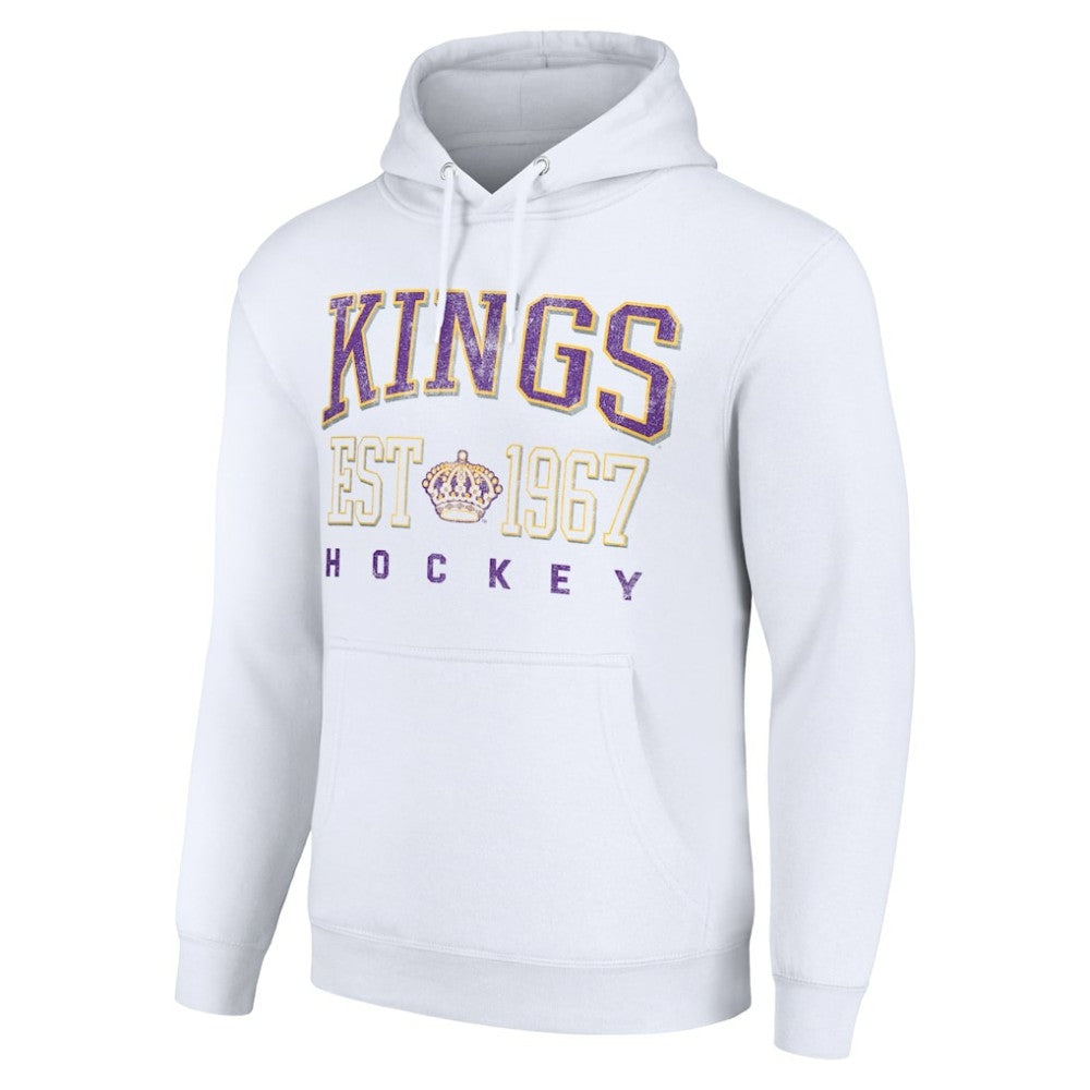 NHL Los Angeles Kings Starter Retro Graphic Pullover Hoodie - White