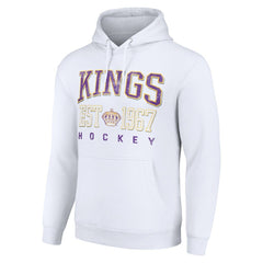NHL Los Angeles Kings Starter Retro Graphic Pullover Hoodie - White