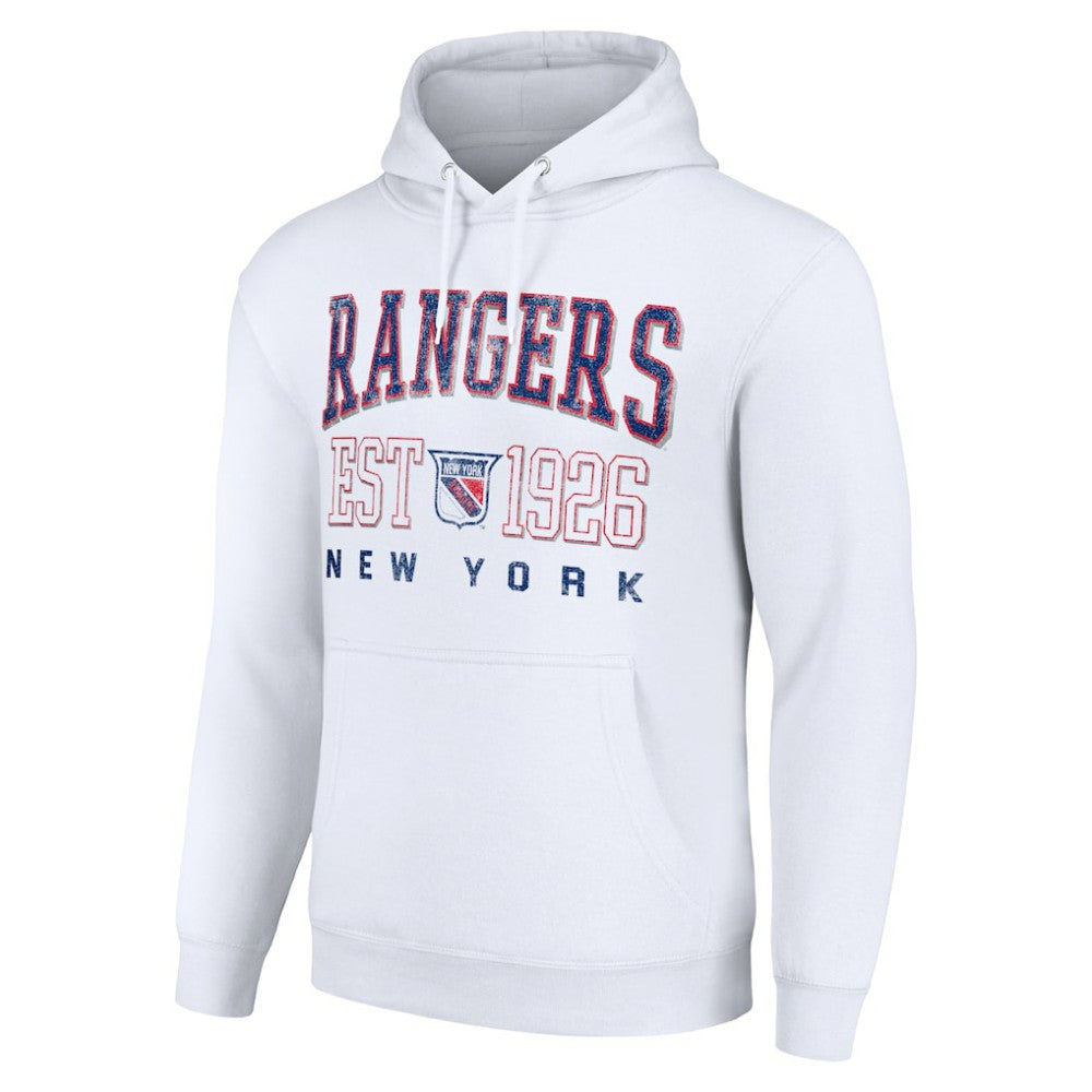 NHL New York Rangers Starter Retro Graphic Pullover Hoodie - White