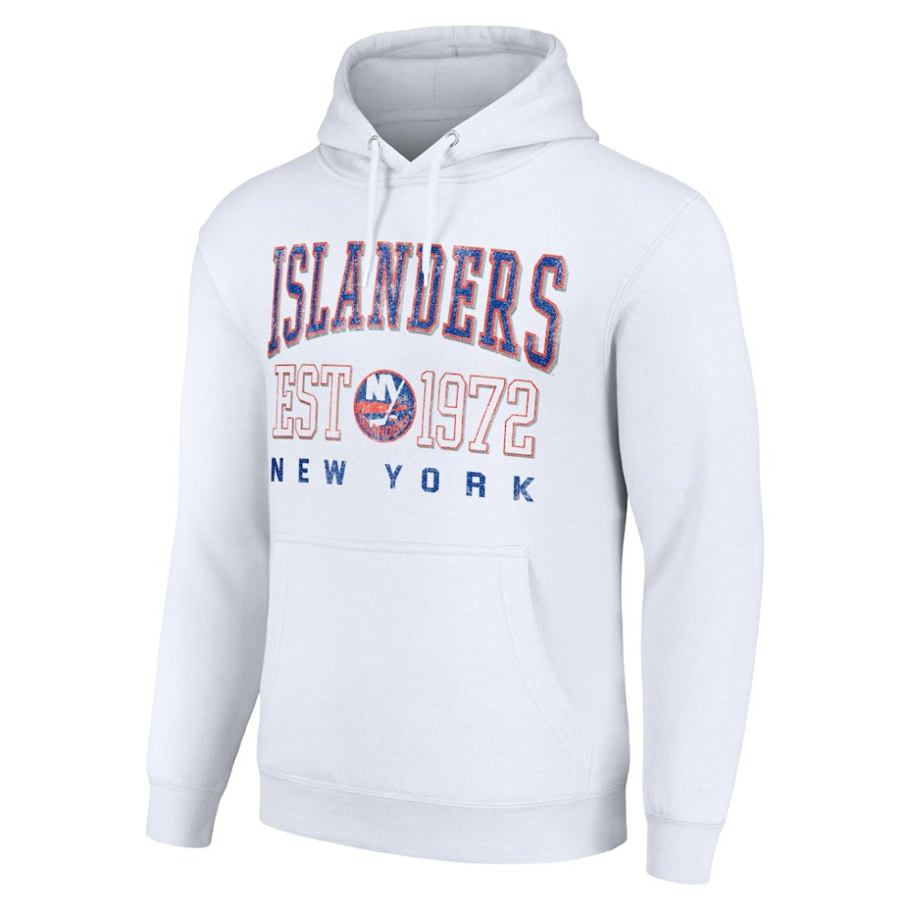 NHL New York Islanders Starter Retro Graphic Pullover Hoodie - White