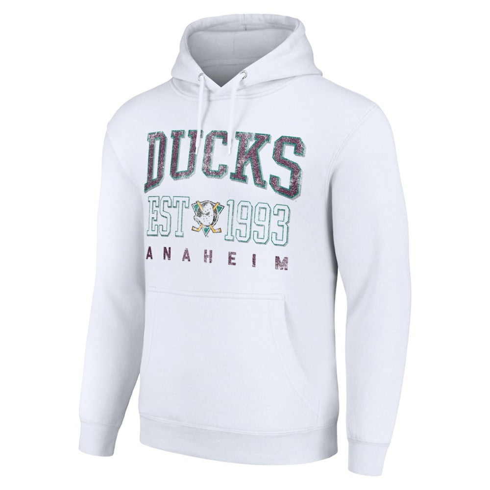 NHL Anaheim Ducks Starter Retro Graphic Pullover Hoodie - White