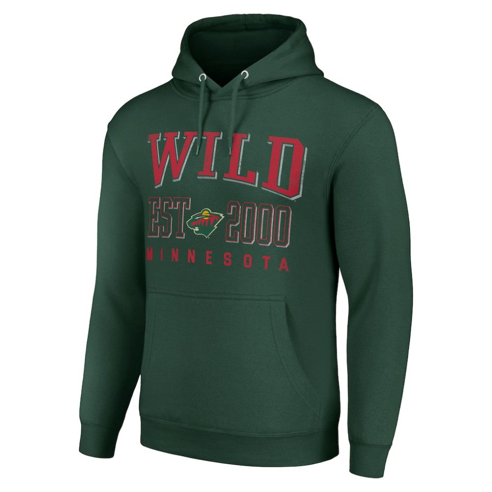 NHL Minnesota Wild Starter Graphic Pullover Hoodie - Green
