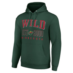 NHL Minnesota Wild Starter Graphic Pullover Hoodie - Green