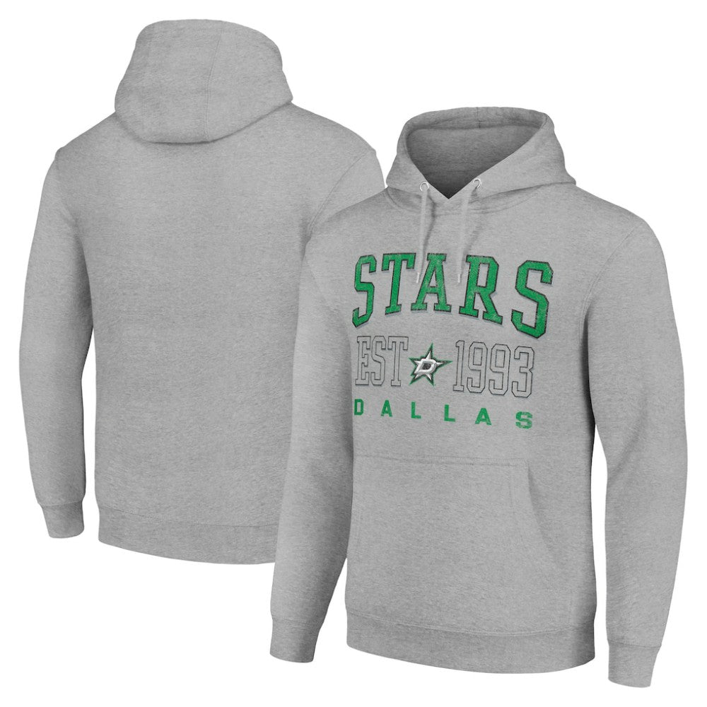 NHL Dallas Stars Starter Graphic Pullover Hoodie - Heather Gray