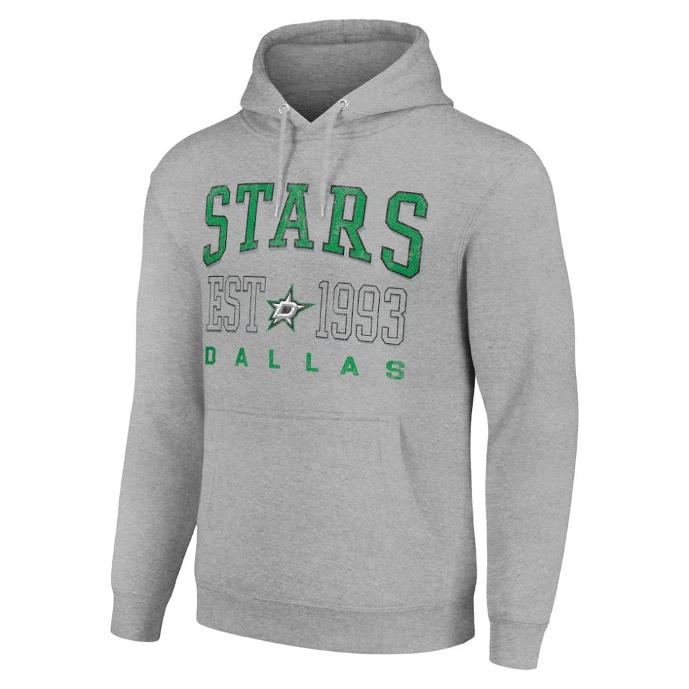 NHL Dallas Stars Starter Graphic Pullover Hoodie - Heather Gray
