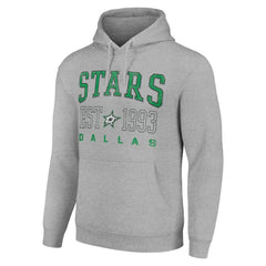 NHL Dallas Stars Starter Graphic Pullover Hoodie - Heather Gray