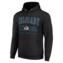 NHL Colorado Avalanche Starter Graphic Pullover Hoodie - Black