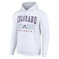 NHL Colorado Avalanche Starter Graphic Pullover Hoodie - White