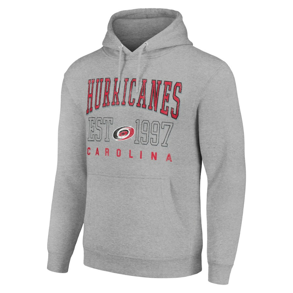 NHL Carolina Hurricanes Starter Graphic Pullover Hoodie - Heather Gray